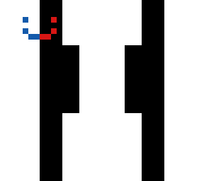 black and with
