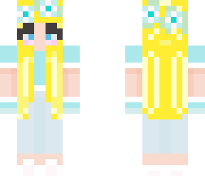 blue flower girl