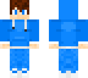blue hoodie