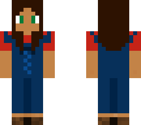 denim overalls girl (without highlights)