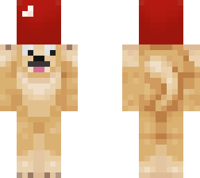 doge holding an apple