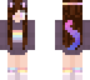 edit of neon cat