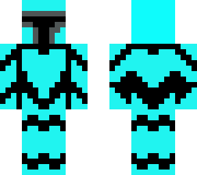 my cyan blue custom mando