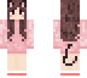 pink cat girl