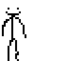 stick figure black and white