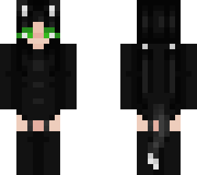 the little black cat with bright green eyes (ce)