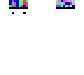 white with rainbow hat