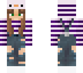 birb hoodie overalls girl