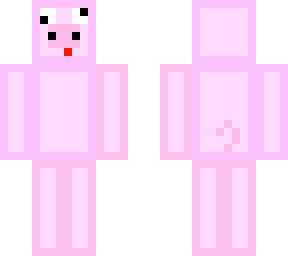 blocky crazy pig