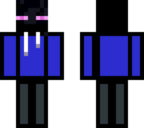 blue enderman hoodie