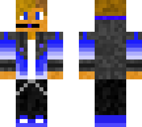 blue gamer outfit
