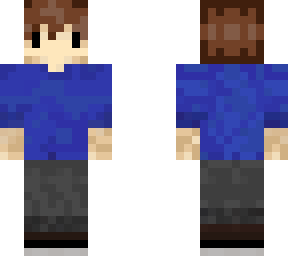 blue ***** with brown hair