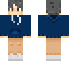 blue hoodie :>