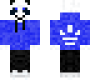 blue hoodie panda