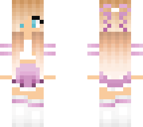 cute purple cheer leader
