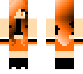 orange, black, and white, skinned girl.