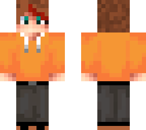 orange hoodie gamer boy