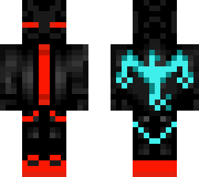 Red and Blue Enderman Hoodie | Minecraft Skin