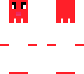 red ghost from pac man