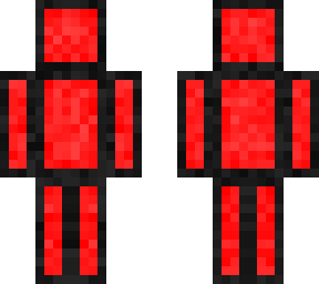 red n black outlined