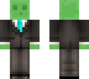 slime suit with aqua tie