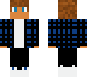blue flannael hoodie boy (fixed for hopefully the last time)