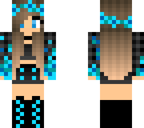 blue flower girl