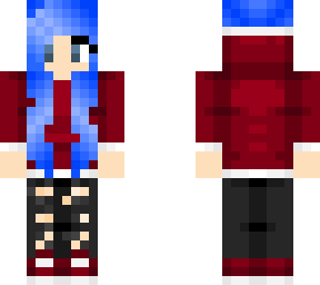 blue hair