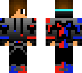 cool red and blue boy