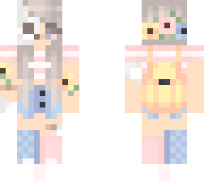 edit of half girl half skeleton flower pastel halloween skin