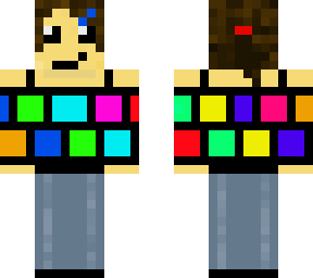 girl in snazzy top