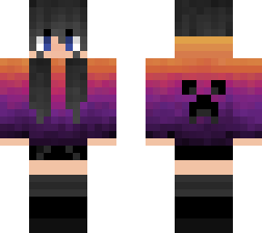 gradient hoodie girl