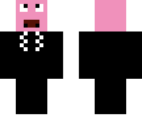 pig wearing a suit