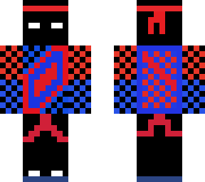 red and blue