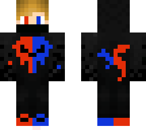 red and blue boy