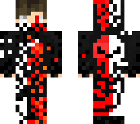 red and white skull boii