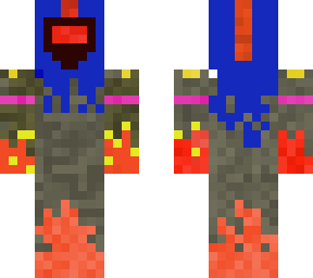 skin cyborg lava