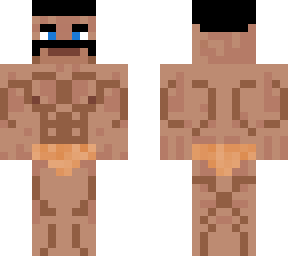 undressed strong man