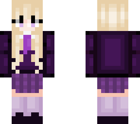 all out on purple school girl~ce