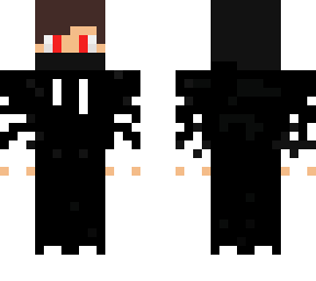 black and white hood