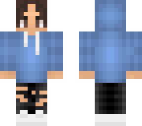 boy in blue hoodie