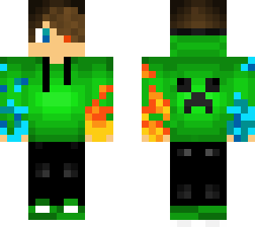 creeper hoodie boy (flame hands) v2