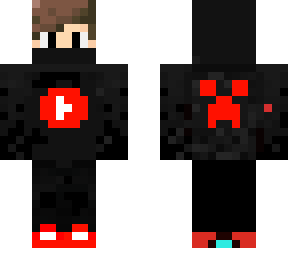 creeper skin with youtube sign