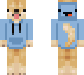 doge wearing a skeppy hoodie ce