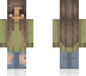 green sweater