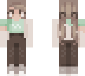 mint cardigan girl