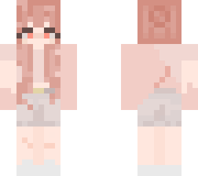 peach ~ strawberry girl - half down half up hair