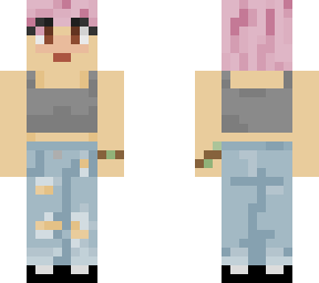pink hair girl