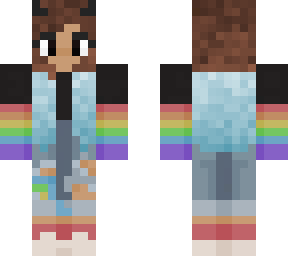 pride dyed hair girl (lighter hair)