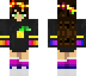 pride flag girl classic